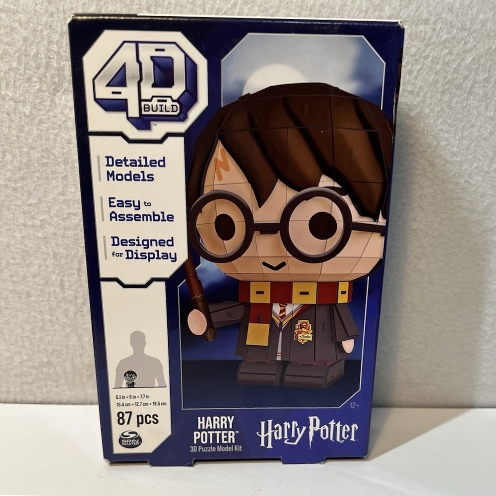 4D Build Harry Potter 3D Puzzle Model Kit 87 Pcs Chibi Figure New DIY Display